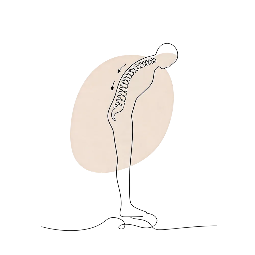 Mauvaise posture et flexion du dos