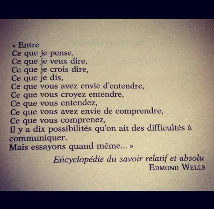De l’importance des mots…